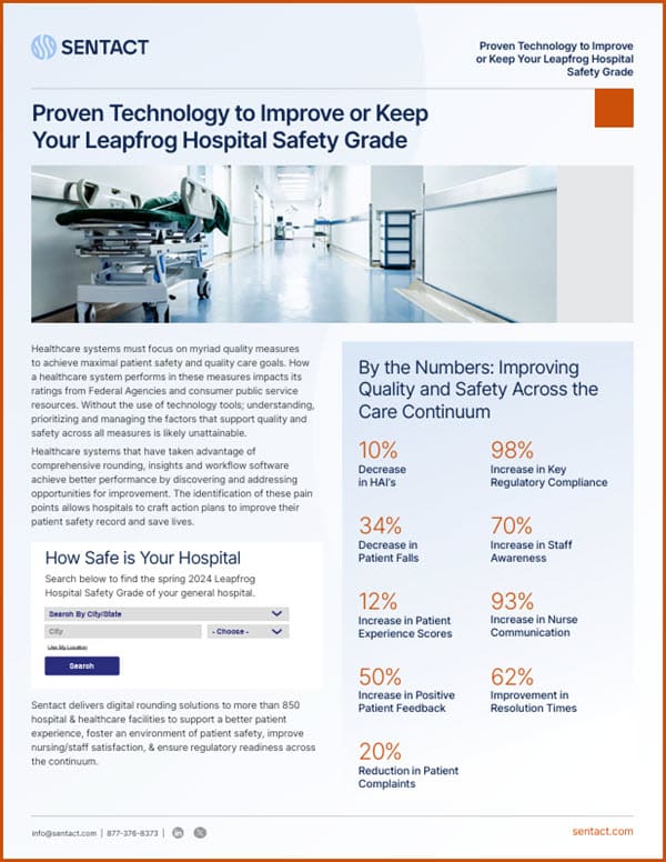 White Paper: Proven Technology to Improve or Keep Your Leapfrog Hospital Safety Grade