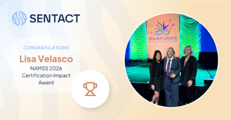 Sentact’s Lisa Velasco Receives NAMSS 2026 Certification Impact Award